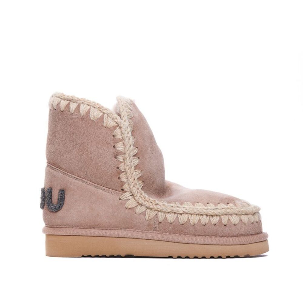 Mou Women Eskimo Glitter Logo Booties
